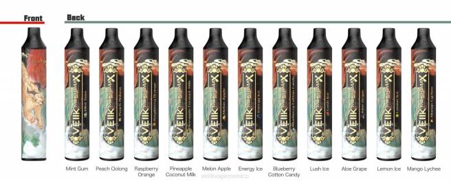 N882W52 - VEIIK micko - VEIIK Micko MAX vaporizador desechable 1500 inhalaciones naranja frambuesa